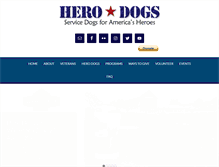 Tablet Screenshot of hero-dogs.org